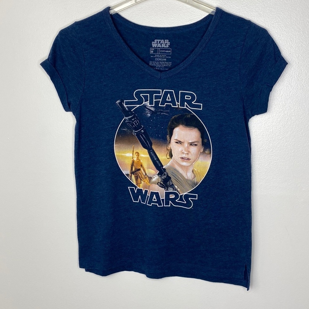 STAR WARS Women’s V-neck Tee Blue size M